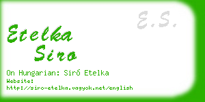 etelka siro business card