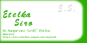 etelka siro business card